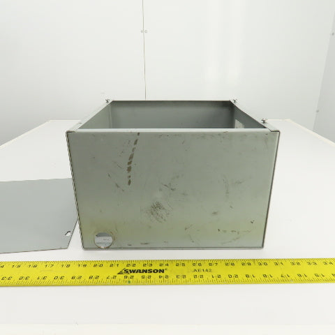 Hoffman ASE12X12X8NK 12 x 12" x 8" Screw Cover Electrical Enclosure Junction Box