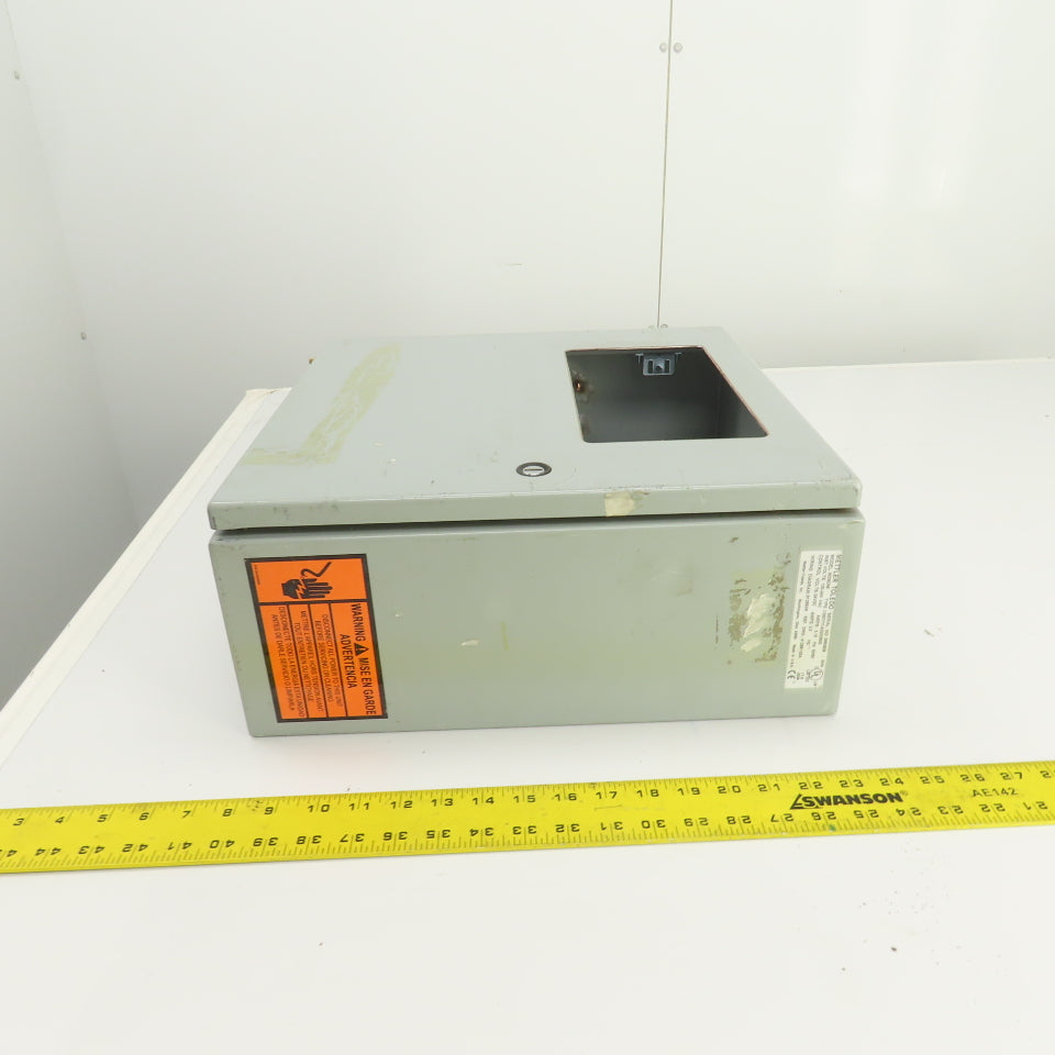 Hoffman CSD16166 16 x 16x 6" Electrical Enclosure W/ Backplate & Terminal Cutout