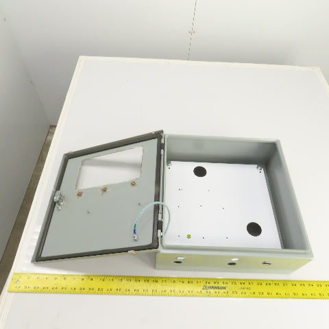 Hoffman CSD16166 16 x 16x 6" Electrical Enclosure W/ Backplate & Terminal Cutout