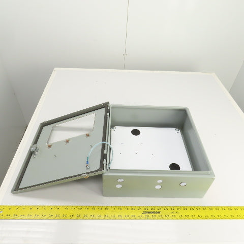 Hoffman CSD16166 16 x 16x 6" Electrical Enclosure W/ Backplate & Terminal Cutout