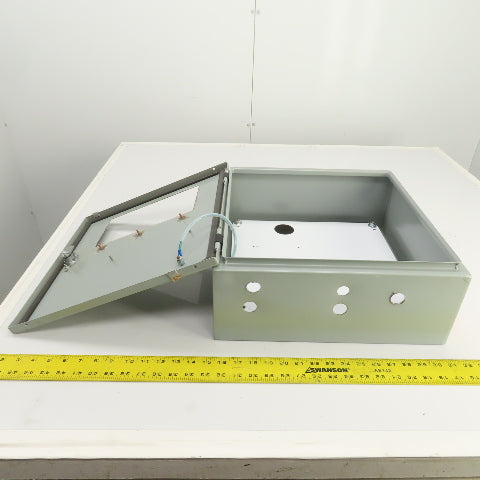Hoffman CSD16166 16 x 16x 6" Electrical Enclosure W/ Backplate & Terminal Cutout