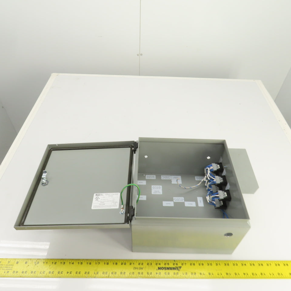 Saginaw 12" x 12" x 8" Steel Electrical Enclosure W/ Hinged Door Type 12, 4 Enc.