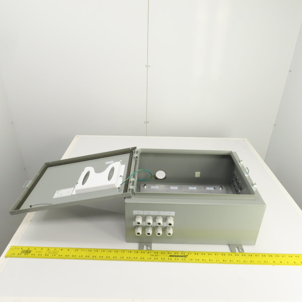 Saginaw 16" x 20" x 8" Electrical Enclosure W/ Backplate Type 3R, 12, 4 Enc.