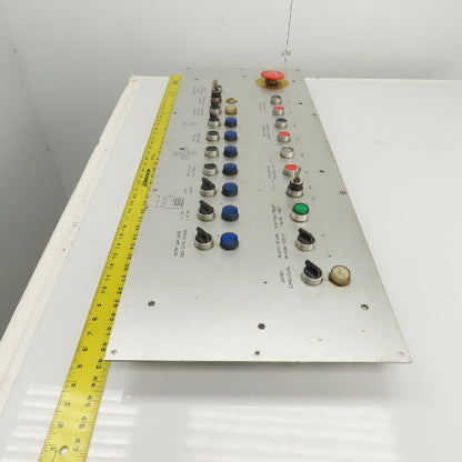 Sinico Operator Control Panel W/ E-Stop, Selector & Push Switches Indicators