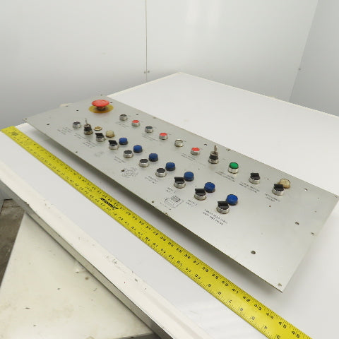 Sinico Operator Control Panel W/ E-Stop, Selector & Push Switches Indicators
