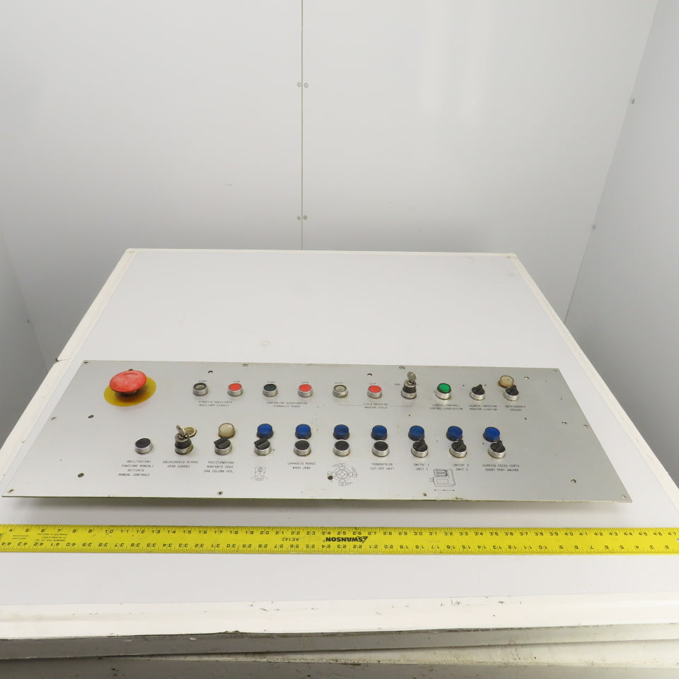 Sinico Operator Control Panel W/ E-Stop, Selector & Push Switches Indicators