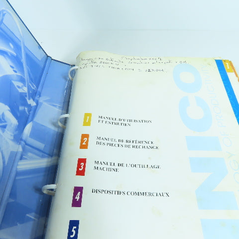Sinico Sin-O-Matic TR60/2-350 Automatic Transfer Machine Operator Manual French