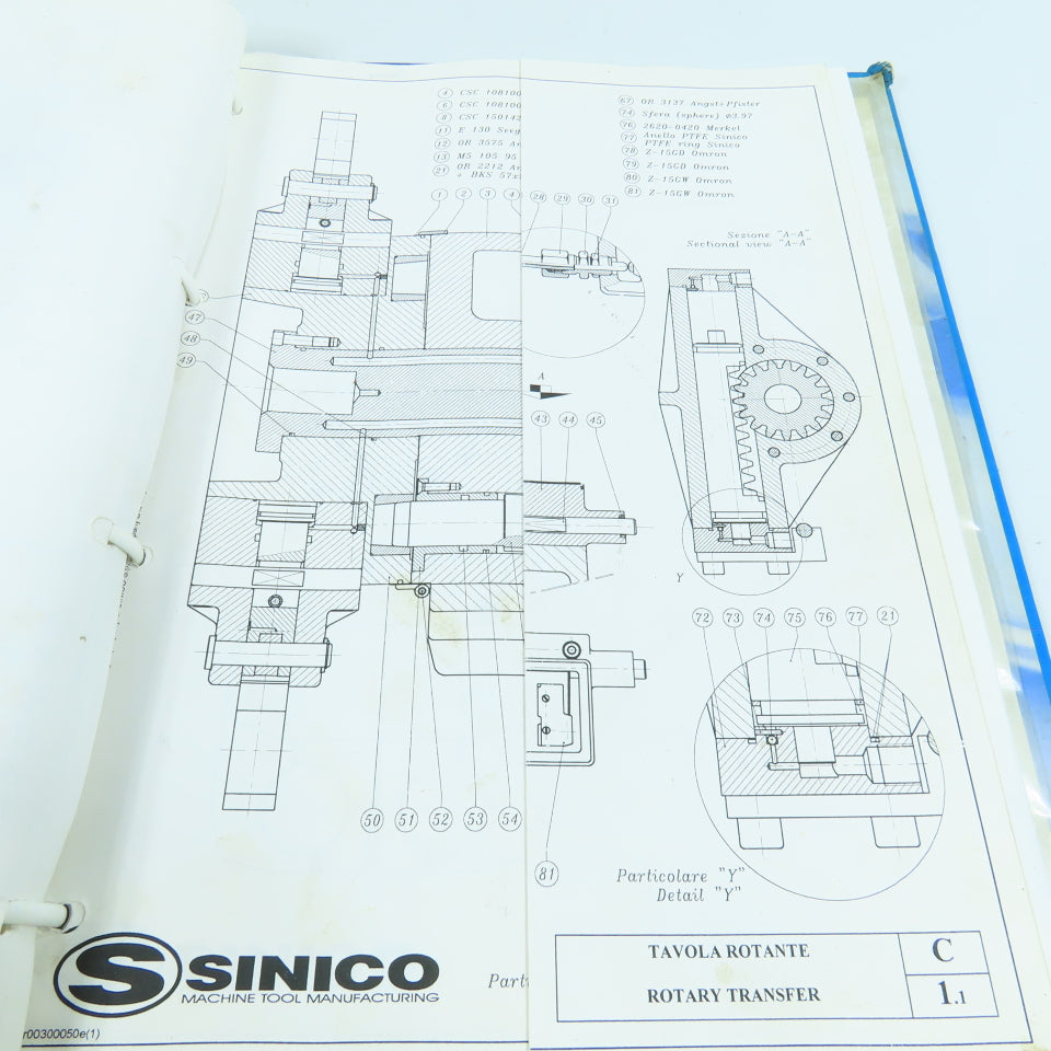 Sinico Sin-O-Matic TR60/4-350-MD Automatic Transfer Machine User's Manual