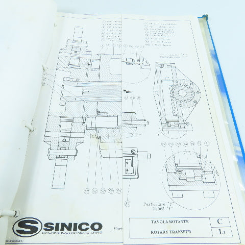 Sinico Sin-O-Matic TR60/4-350-MD Automatic Transfer Machine User's Manual