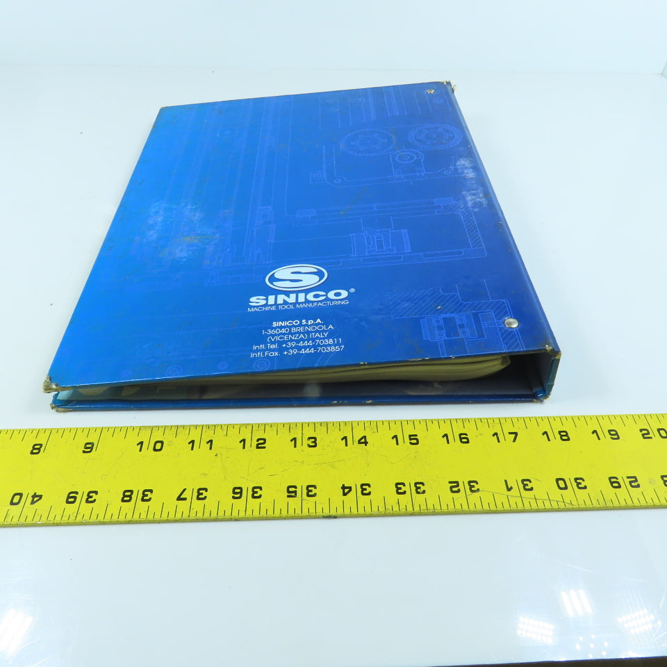 Sinico Sin-O-Matic TR60/4-350-MD Automatic Transfer Machine User's Manual