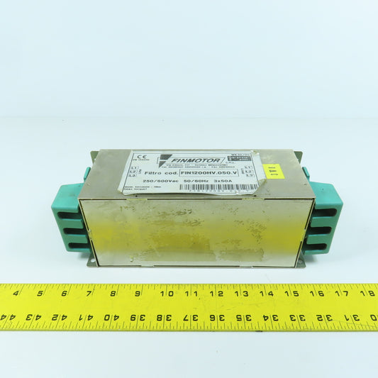 Finmotor FIN1200HV.050.V WK35/00 EMI/RFI Filter 250/600VAC 3x50A