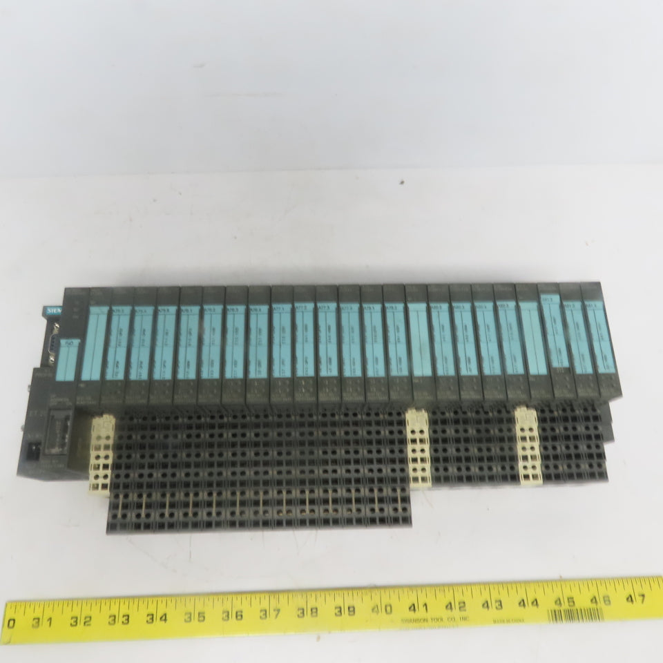 Siemens Simatic 6ES7 151-1AA04-0AB0 PLC Rack w/21 Modules