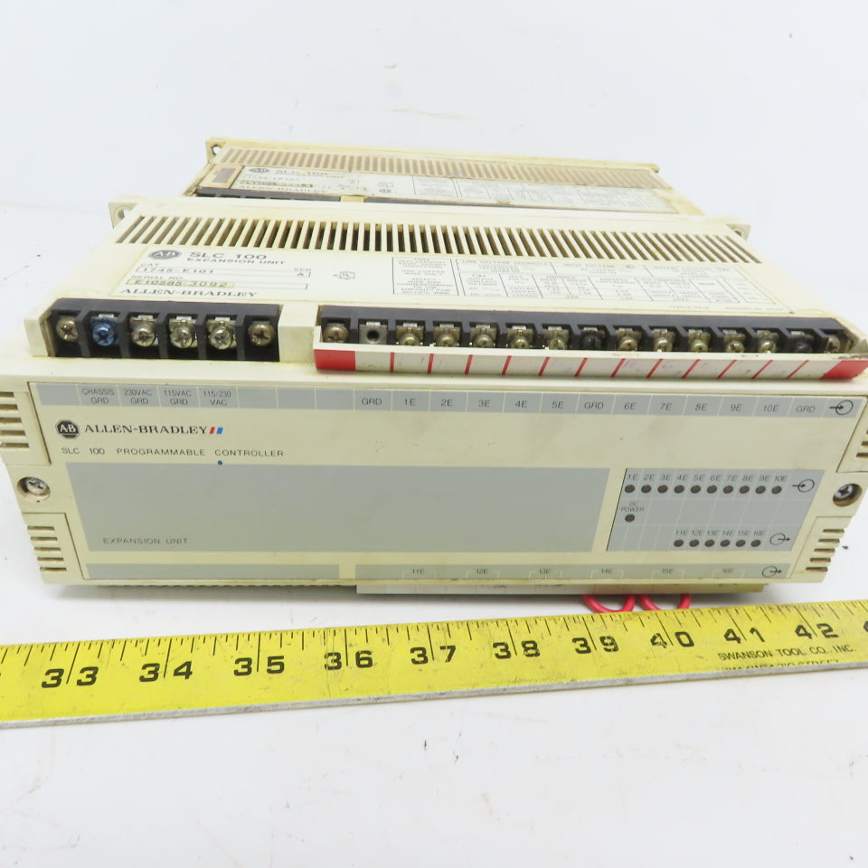Allen Bradley 1745-E101 & 1745-LP 101 SLC-100 PLC Programable Controller Lot/2