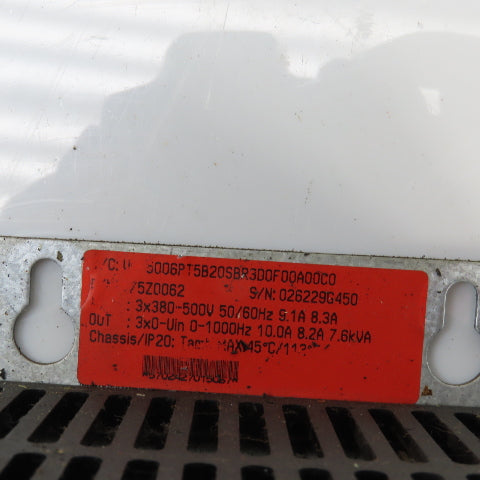 Danfoss VLT 5000 10/8.2A Frequency Converter 380-500V Input 0-1000HZ Out