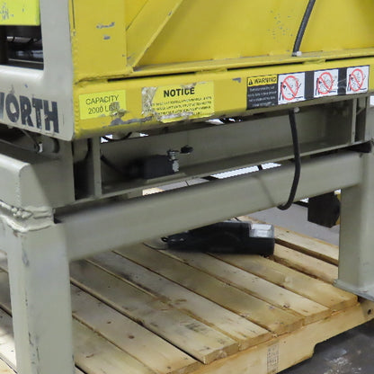 Southworth T2-90 2000Lbs. Ergonomic Unloader Tilt Table W/ Integrated Scale 230V