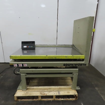 Southworth T2-90 2000Lbs. Ergonomic Unloader Tilt Table W/ Integrated Scale 230V