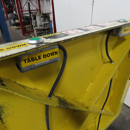 Southworth T2-90 2000Lbs. Ergonomic Unloader Tilt Table 64" x 36" 230V 3Ph