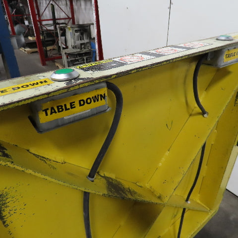 Southworth T2-90 2000Lbs. Ergonomic Unloader Tilt Table 64" x 36" 230V 3Ph