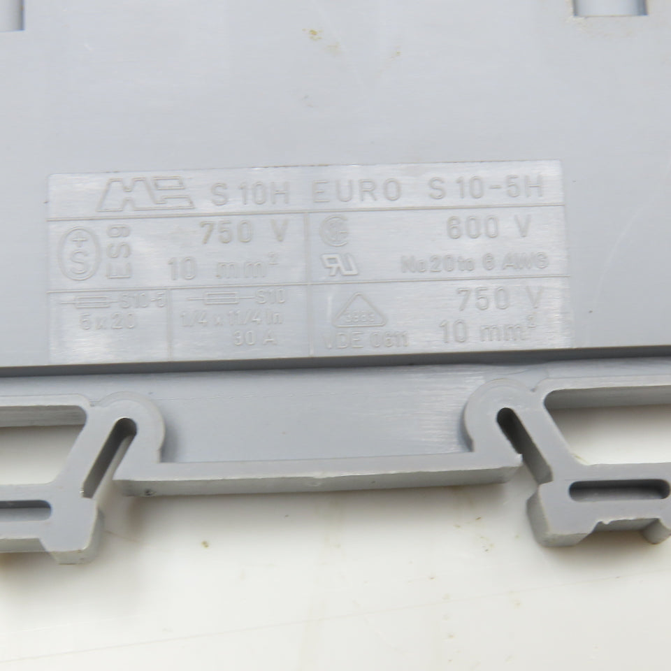 Morsettitalia S10-5H 750V 30A Max DIN Mount Fuse Holder Lot Of 21