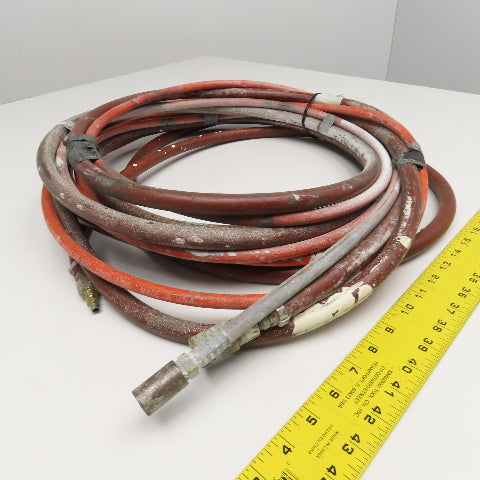 Parker 1/4" x 3/8" Air/Fluid Spray Paint Non Conductive Hose Set 25'
