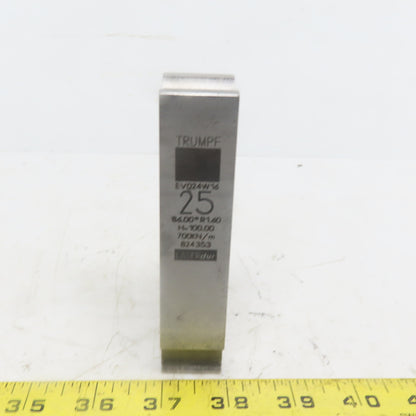 Trumpf 824353 EV024W16 Brake Press Die 86° 25mm Wide R1.60 H=100mm Laser dur
