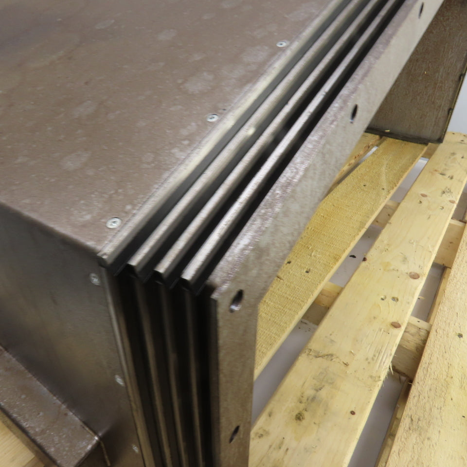 Heavy Duty Telescopic Steel Way Cover 17-3/4" To 68" L 30-1/2" x 9-5/8" Inside