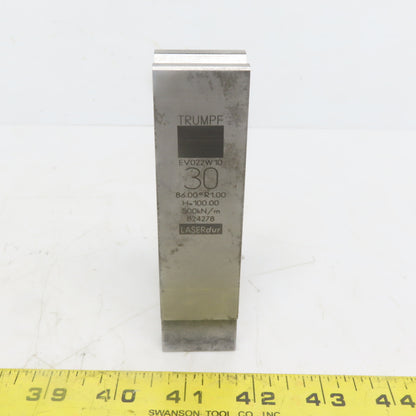 Trumpf 824278 EV022W10 Brake Press Die 86° 30mm Wide R1.00 H=100mm Laser dur