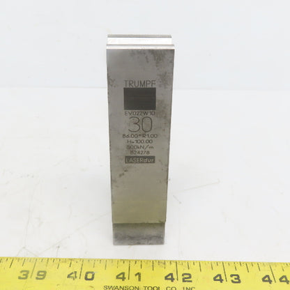 Trumpf 824278 EV022W10 Brake Press Die 86° 30mm Wide R1.00 H=100mm Laser dur