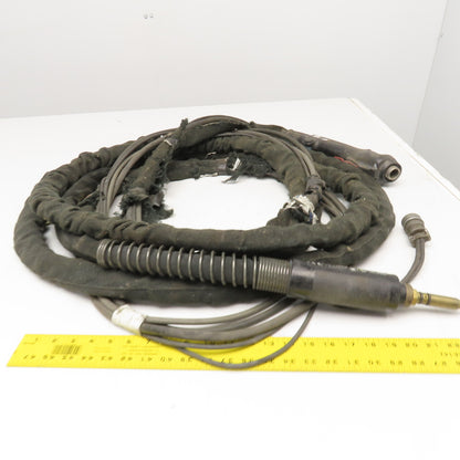 Miller XR-Edge 30A Air Cooled Push Pull Mig Gun Missing Parts AS/IS 30' Long