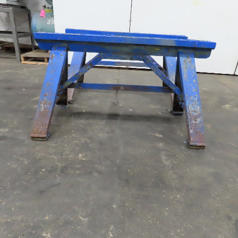 48" x 4" Wide Medium Duty Steel Custom Sawhorse Stand Set 28-1/2" Tall