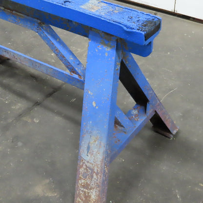 48" x 4" Wide Medium Duty Steel Custom Sawhorse Stand Set 28-1/2" Tall