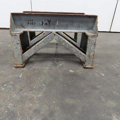 30" x 3-1/2" Wide Heavy Duty Steel I-Beam Custom Sawhorse Stand Set 18.5" Tall