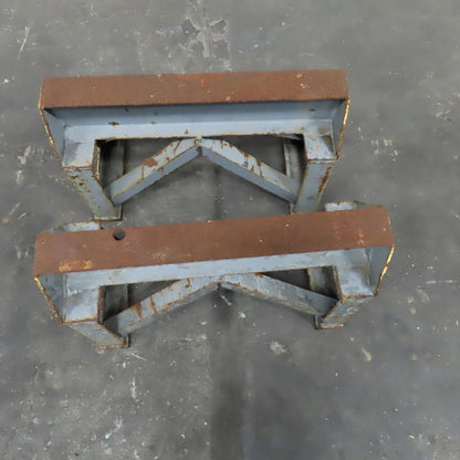 30" x 3-1/2" Wide Heavy Duty Steel I-Beam Custom Sawhorse Stand Set 18.5" Tall