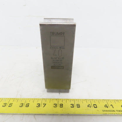 Trumpf 824391 EV026W24 Brake Press Die 86° 40mm Wide R2.50 H=100mm Laser dur