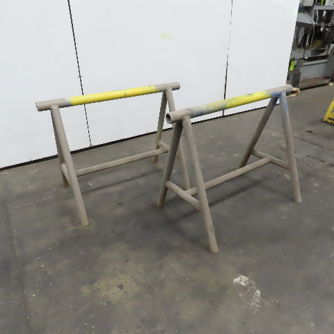 42" x 2-1/4" OD Tubular Steel Medium Duty Custom Sawhorse Stand Set 32" Tall