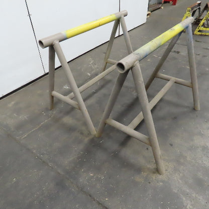 42" x 2-1/4" OD Tubular Steel Medium Duty Custom Sawhorse Stand Set 32" Tall