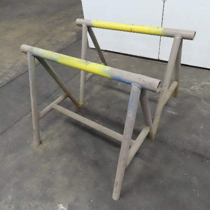 42" x 2-1/4" OD Tubular Steel Medium Duty Custom Sawhorse Stand Set 32" Tall