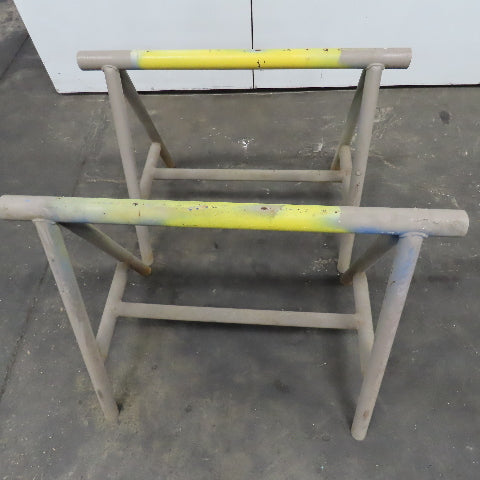 42" x 2-1/4" OD Tubular Steel Medium Duty Custom Sawhorse Stand Set 32" Tall