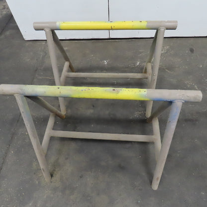 42" x 2-1/4" OD Tubular Steel Medium Duty Custom Sawhorse Stand Set 32" Tall