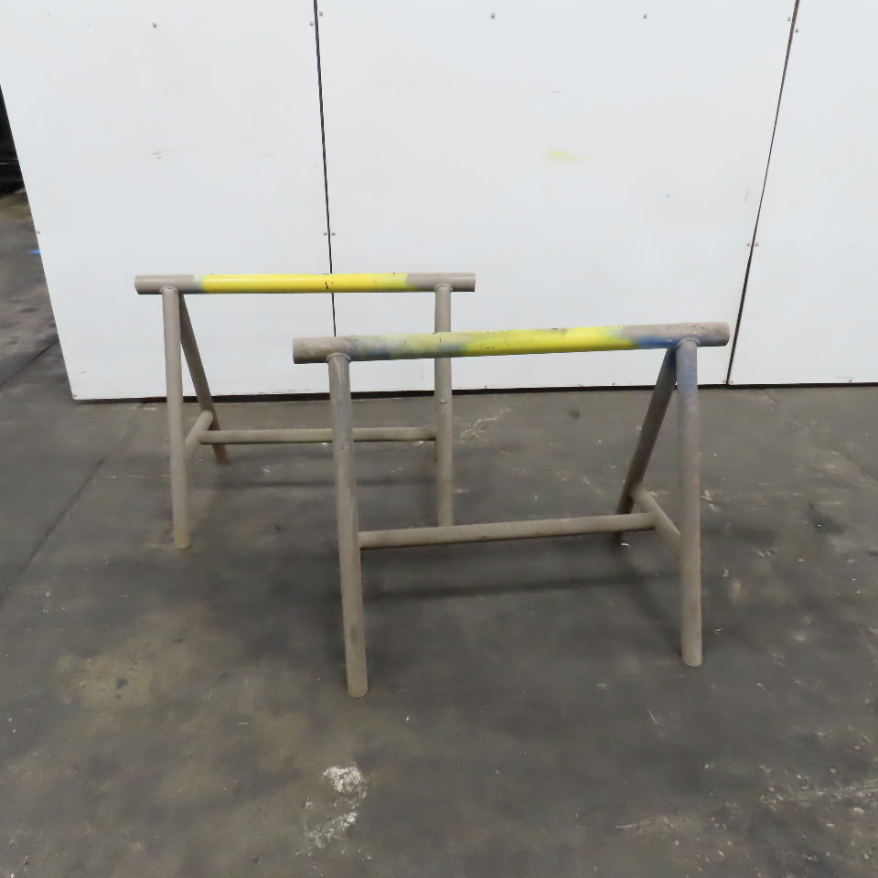 42" x 2-1/4" OD Tubular Steel Medium Duty Custom Sawhorse Stand Set 32" Tall