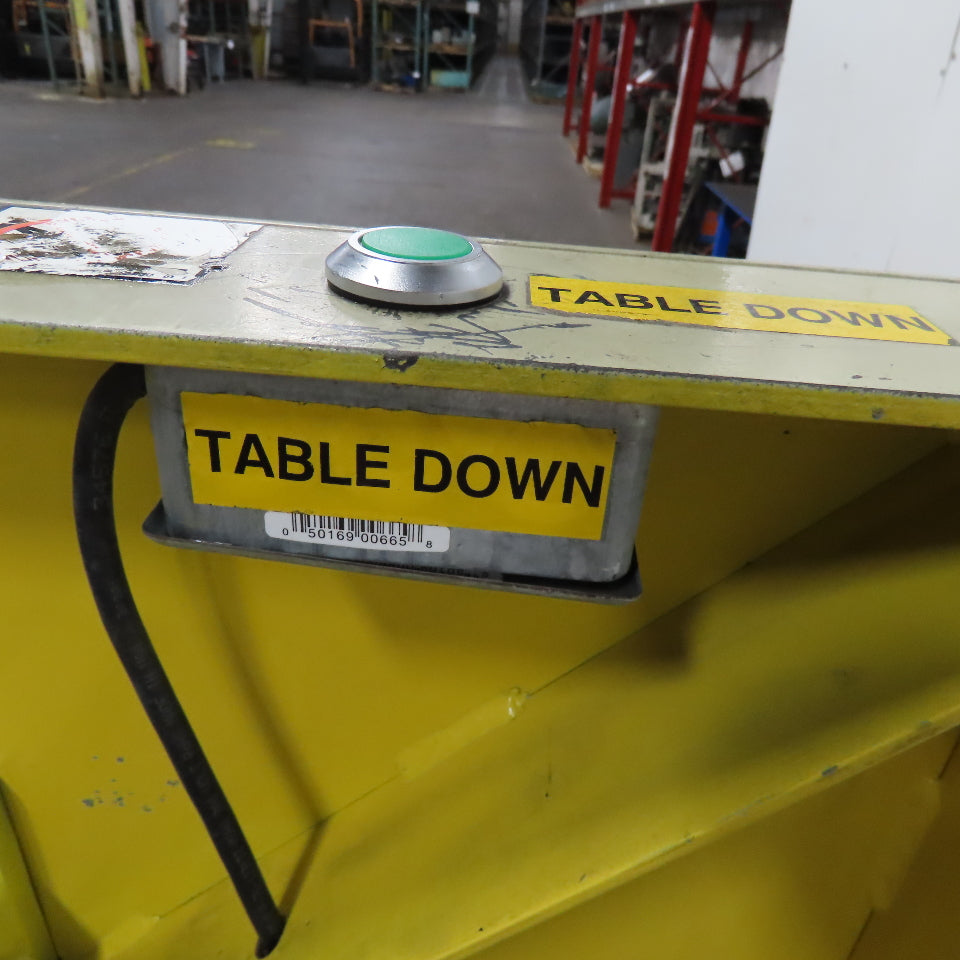 Southworth T2-90 2000Lbs. Ergonomic Unloader Tilt Table 52" x 36" 90°  230V 3Ph