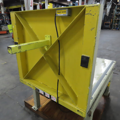 Southworth T2-90 2000Lbs. Ergonomic Unloader Tilt Table 52" x 36" 90°  230V 3Ph