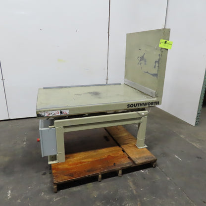 Southworth T2-90 2000Lbs. Ergonomic Unloader Tilt Table 52" x 36" 90°  230V 3Ph