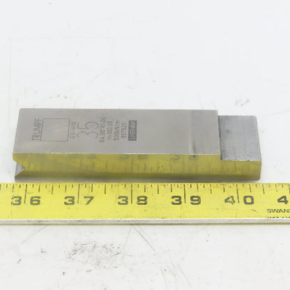 Trumpf 8257520 EVW10 Brake Press Die 84° 35mm Wide R1.00 H=100mm Laser dur