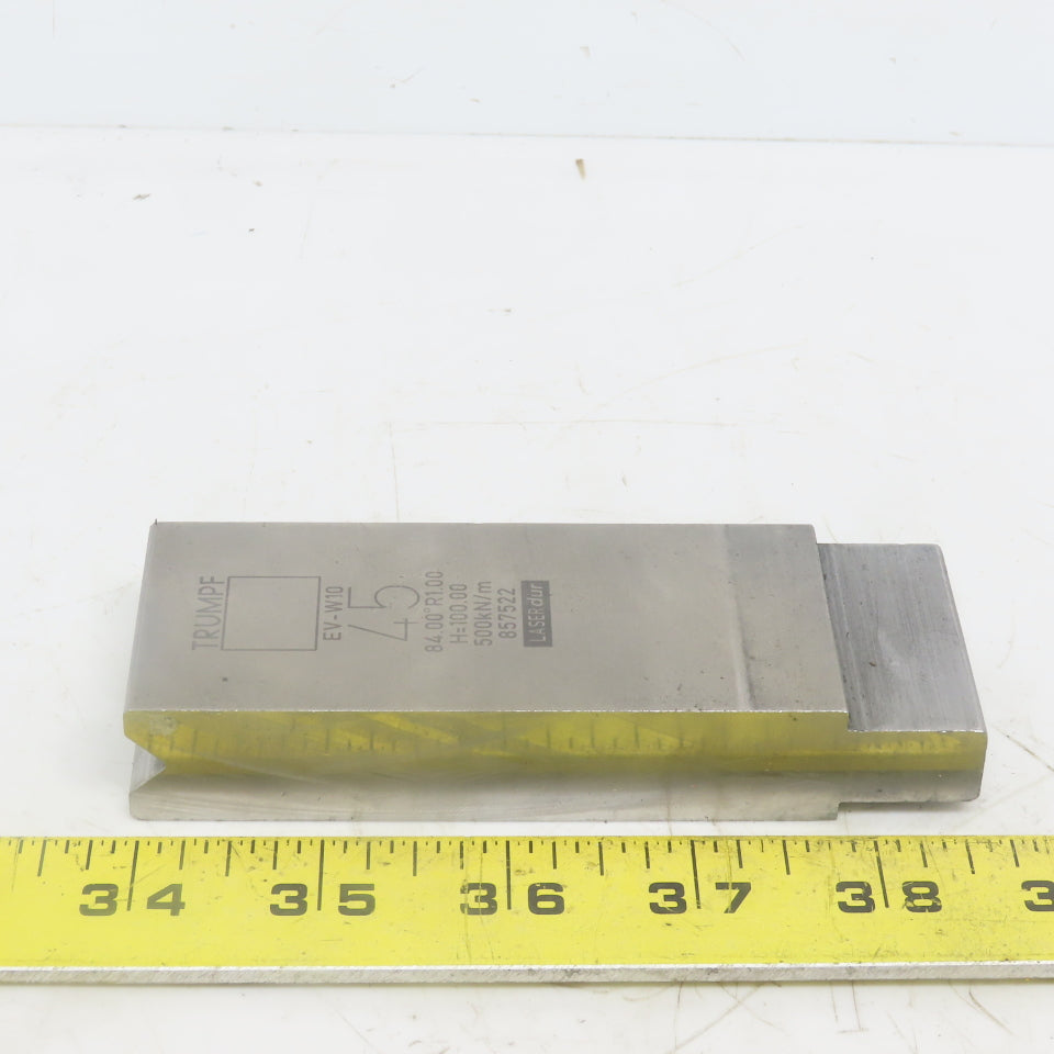 Trumpf 8257522 EVW10 Brake Press Die 84° 45mm Wide R1.00 H=100mm Laser dur