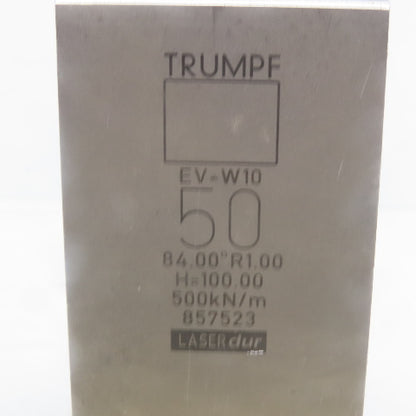Trumpf 8257523 EVW10 Brake Press Die 84° 50mm Wide R1.00 H=100mm Laser dur