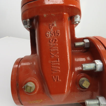 Wilkins C515 6" Manual Gate Valve W/ Potter OSYSU-2 Supervisory Switch