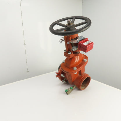 Wilkins C515 6" Manual Gate Valve W/ Potter OSYSU-2 Supervisory Switch