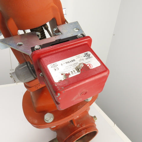 Wilkins C515 6" Manual Gate Valve W/ Potter OSYSU-2 Supervisory Switch