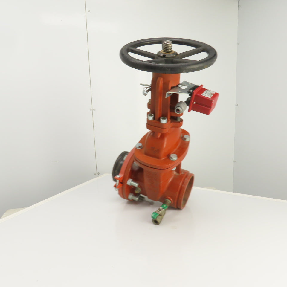 Wilkins C515 6" Manual Gate Valve W/ Potter OSYSU-2 Supervisory Switch